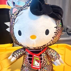 Kidrobot Hello Kitty Dragon Plush with Black Bow